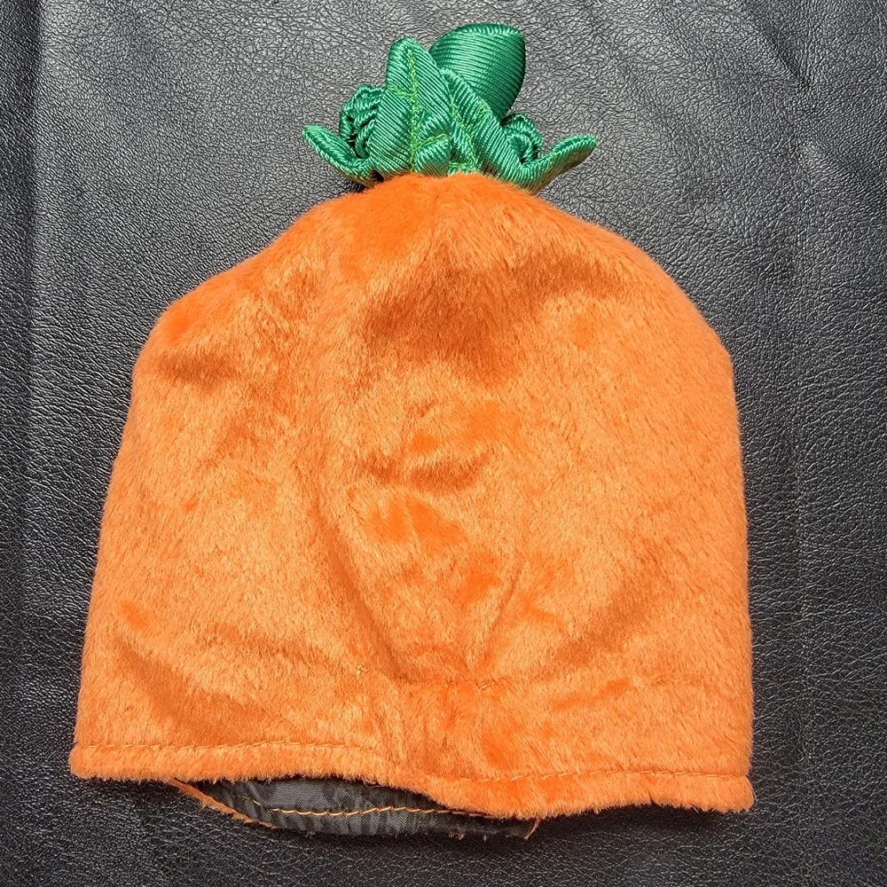 Plush Pumpkin Halloween Dog Pet Costume Hat Collar Set 🎃